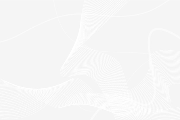 Fondo blanco abstracto moderno con líneas onduladas para negocios