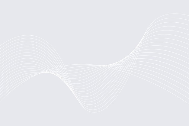 Fondo blanco abstracto moderno con líneas onduladas para negocios
