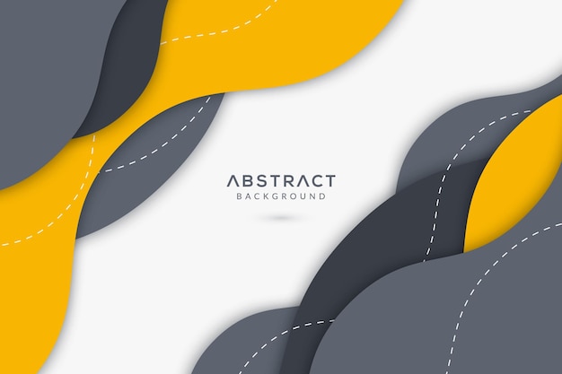 Fondo blanco abstracto ondulado amarillo brillante perfecto para banners web