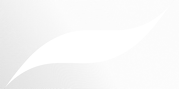 Fondo blanco abstracto a partir de líneas Dibujo de líneas onduladas Elemento de diseño Ilustración vectorial