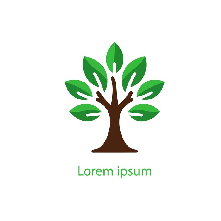 Vector un fondo blanco con un árbol en él