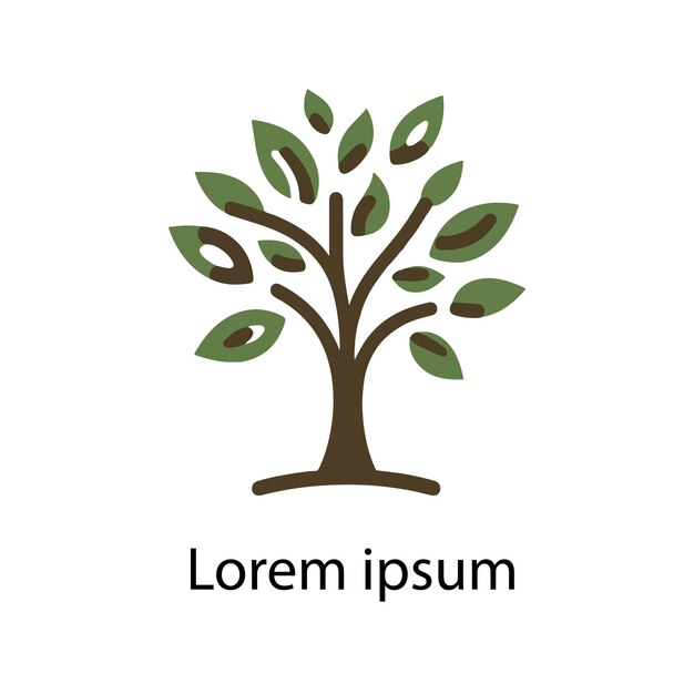 un fondo blanco con un árbol y las palabras lg en él
