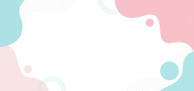 Un fondo blanco con círculos rosados y azules y una línea rosada y azul