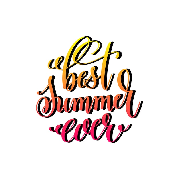 un fondo blanco con una cita el mejor verano de todos los tiempos