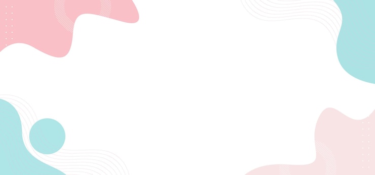 Un fondo blanco con una combinación de círculos y líneas rosas y azules