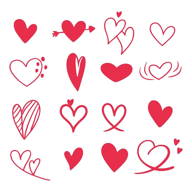 un fondo blanco con corazones y las palabras amor y corazones