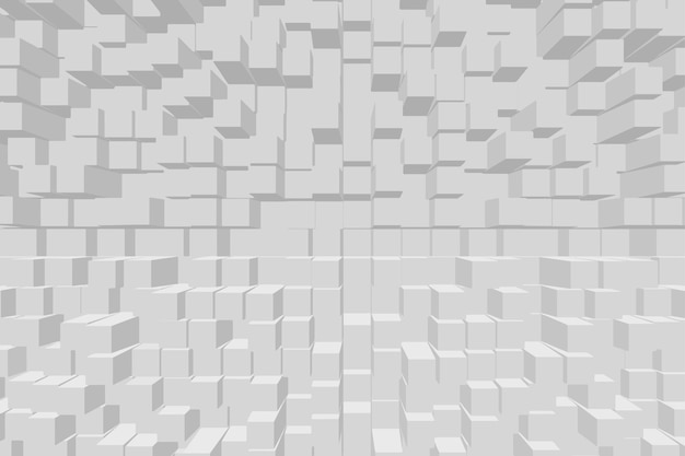 Vector fondo blanco con cubos abstractos