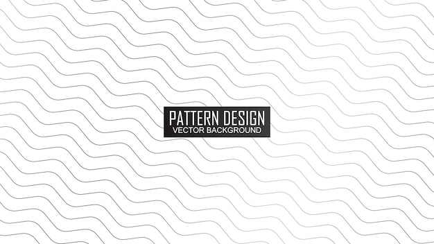 Fondo blanco con diseño de patrón de línea ondulada