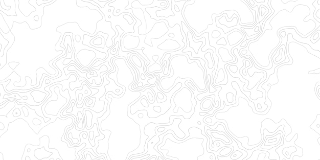 Vector fondo blanco con diseño de patrón ondulado topográfico