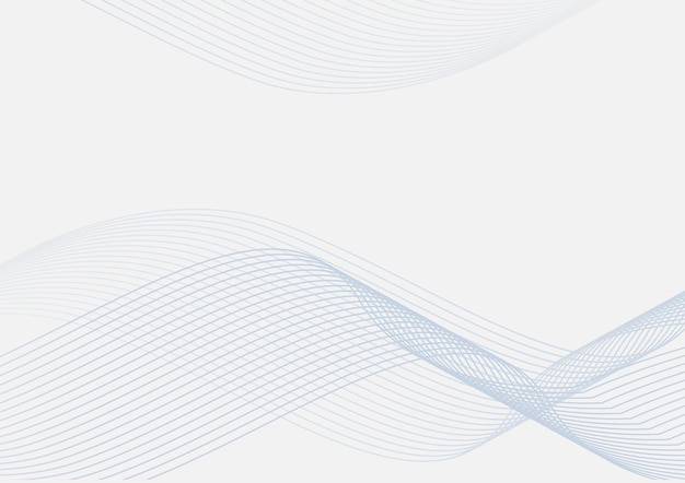 Fondo blanco con diseño vectorial abstracto de la línea del cielo