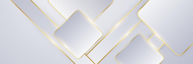 Fondo blanco y dorado abstracto