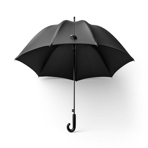 Vector el fondo blanco es el vector isométrico del paraguas de color negro