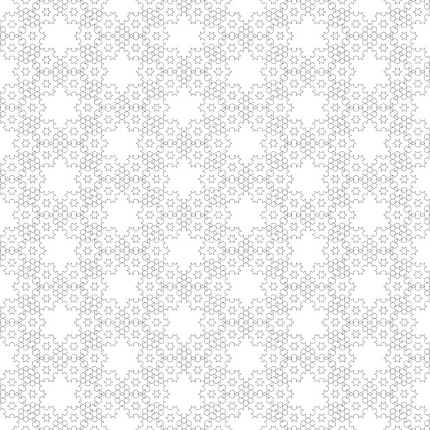 Fondo blanco floral islámico moderno con un patrón de pequeñas flores