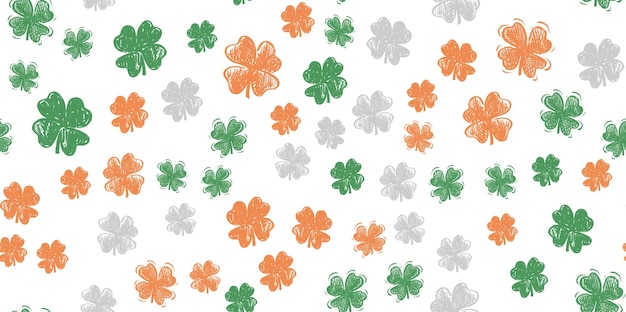 Un fondo blanco con flores verdes y naranjas y la palabra india en él.