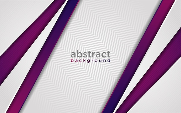 Fondo blanco futurista moderno abstracto con gradiente de línea púrpura