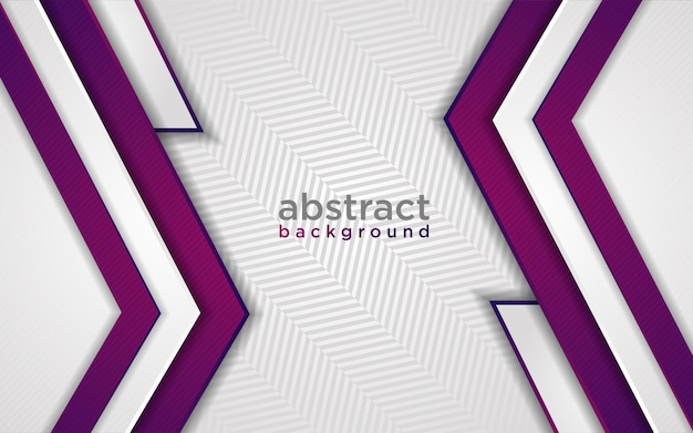 Fondo blanco futurista moderno abstracto con gradiente de línea púrpura