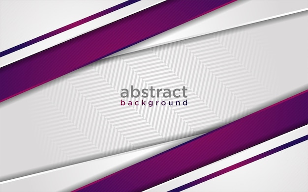 Fondo blanco futurista moderno abstracto con gradiente de línea púrpura