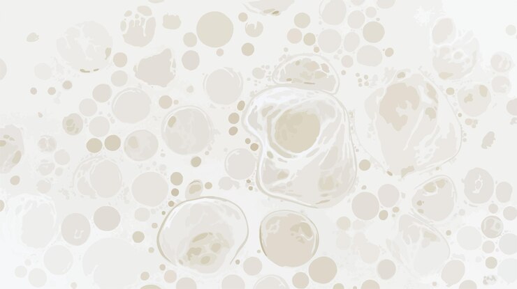 Vector un fondo blanco y gris con burbujas y burbujas