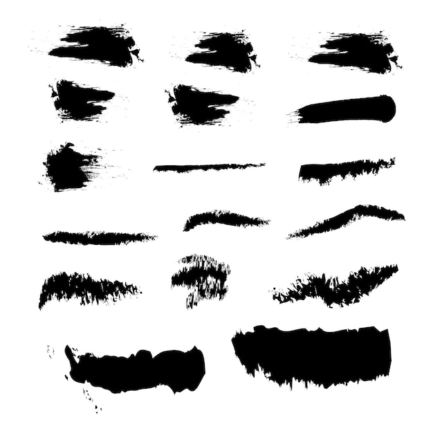 un fondo blanco con imágenes en blanco y negro de varias formas y formas