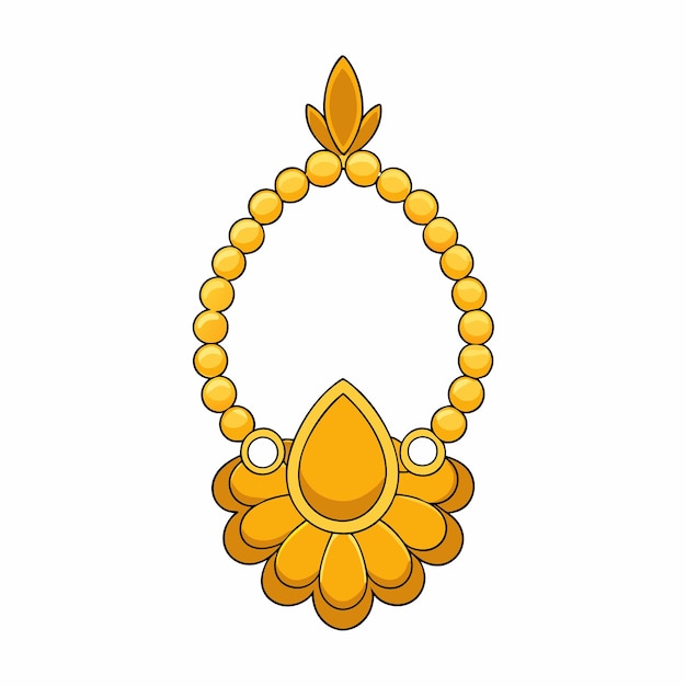 un fondo blanco con joyas de oro