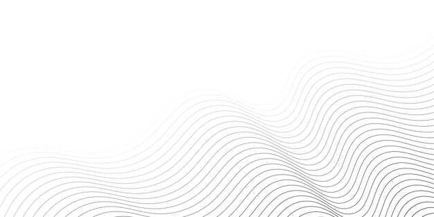 Fondo blanco con líneas mínimas diseño abstracto futurista moderno ilustración vectorial