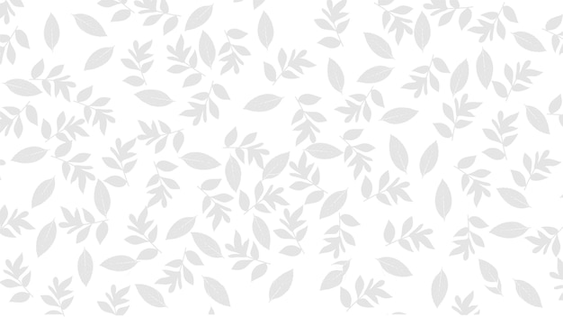 Vector fondo blanco con múltiples hojas de flores