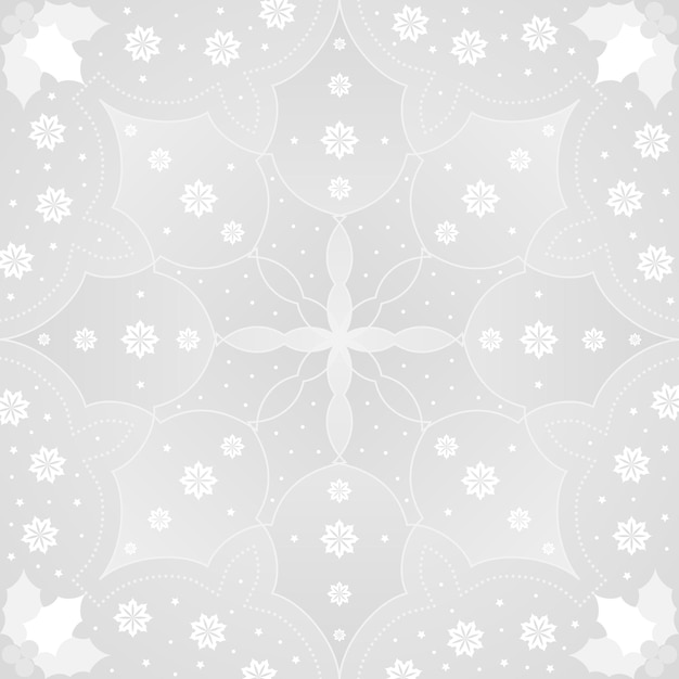 Vector fondo blanco de navidad con adornos