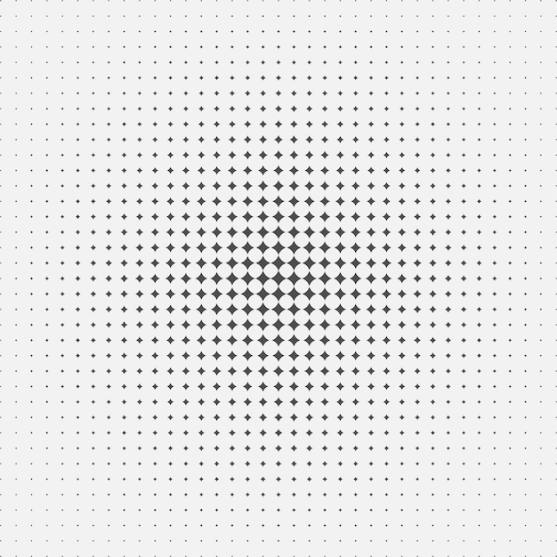 Fondo blanco y negro con elementos de diseño abstracto de patrón de semitonos