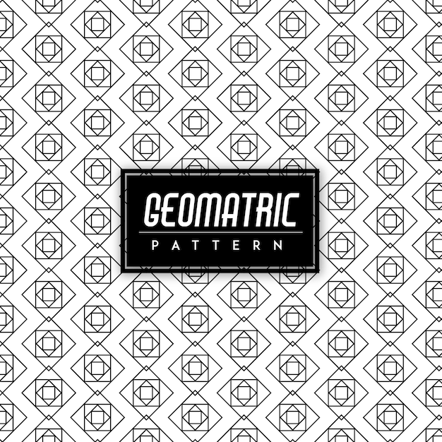 Fondo blanco y negro Geomatric Seamless Pattern