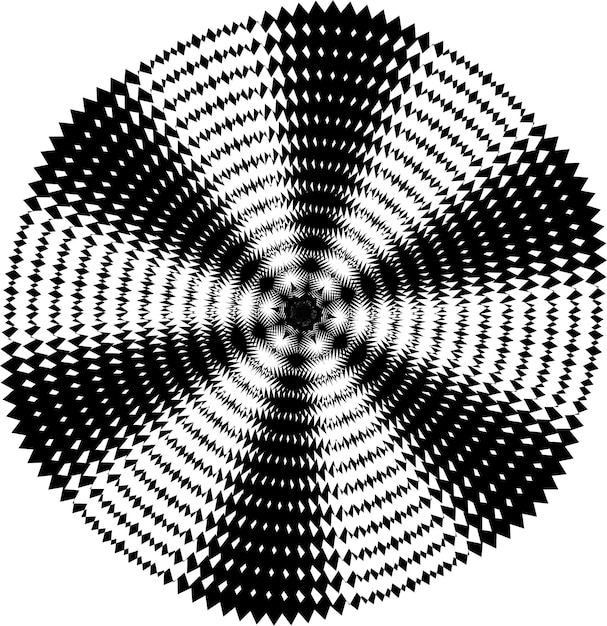 Fondo blanco y negro retorcido abstracto Ilusión óptica de superficie distorsionada Rayas retorcidas Textura 3d estilizada Ilustración vectorial