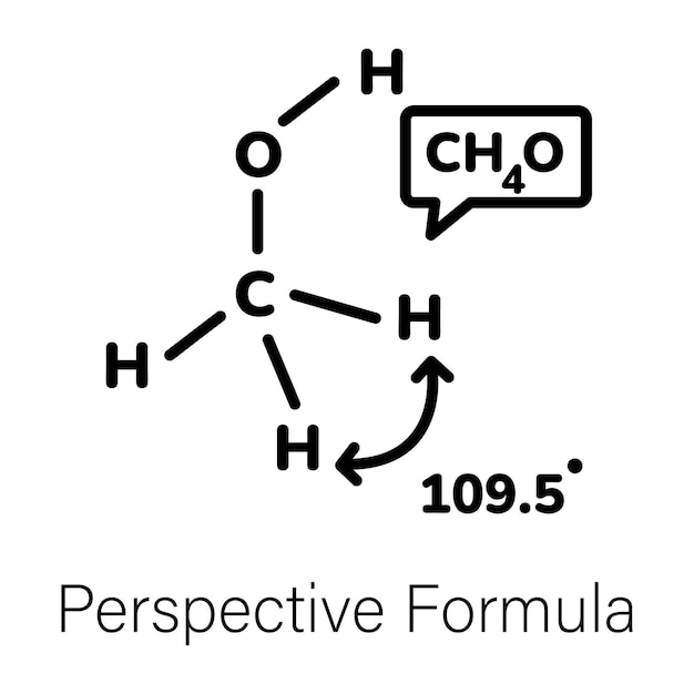 Vector un fondo blanco con las palabras fórmula química en él