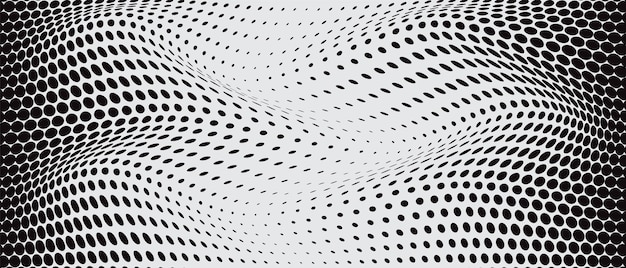 un fondo blanco con un patrón blanco y negro de círculos y puntos