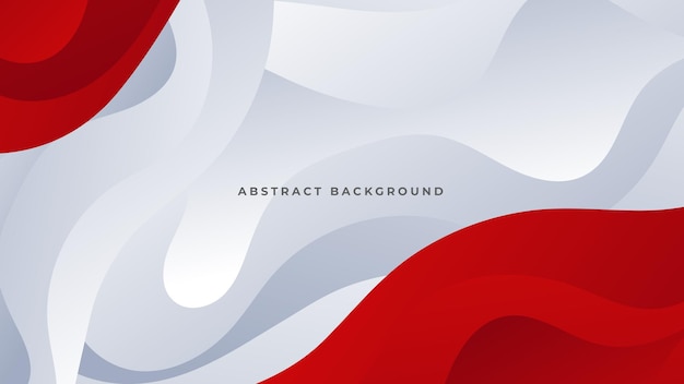 Vector fondo blanco rojo geométrico abstracto moderno con traje de sombra para presentación de fondo de banner corporativo de negocios y mucho más vector premium
