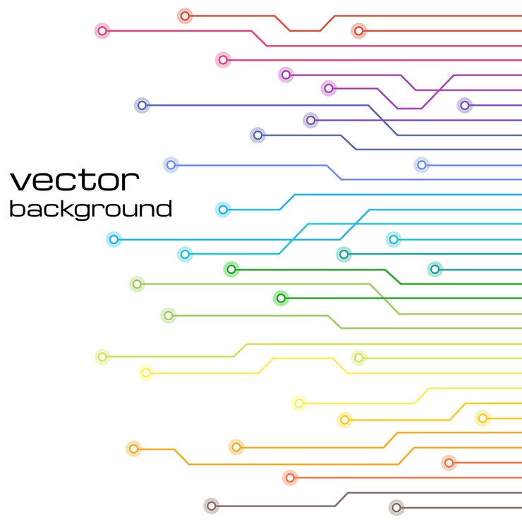 Vector fondo blanco tecnológico abstracto con elementos del microchip. textura de fondo de la placa de circuito. ilustración vectorial.