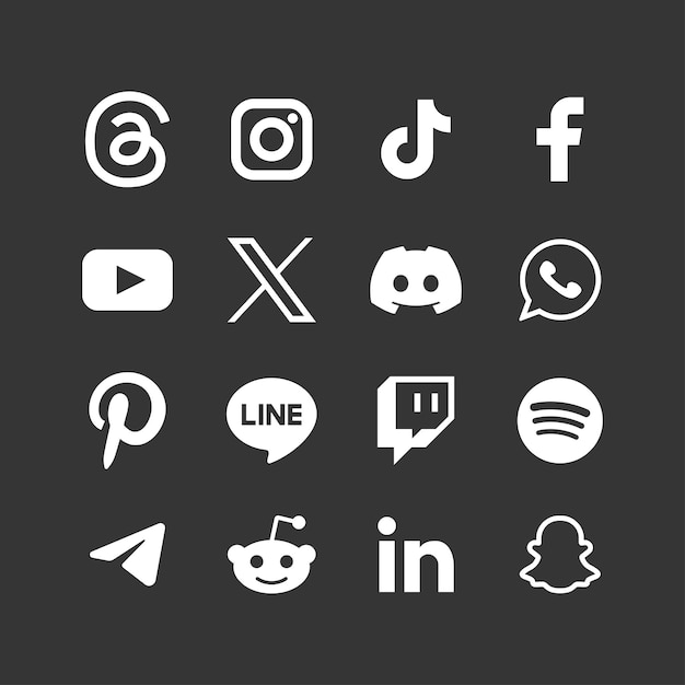 un fondo blanco con una variedad de iconos que incluyen una letra a y una letra