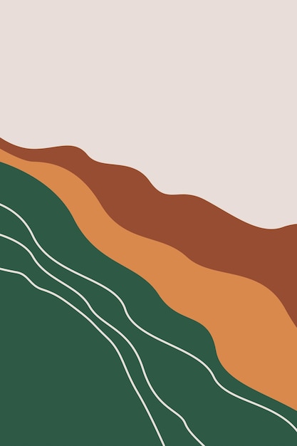 Fondo bohemio minimalista del arte de la pared