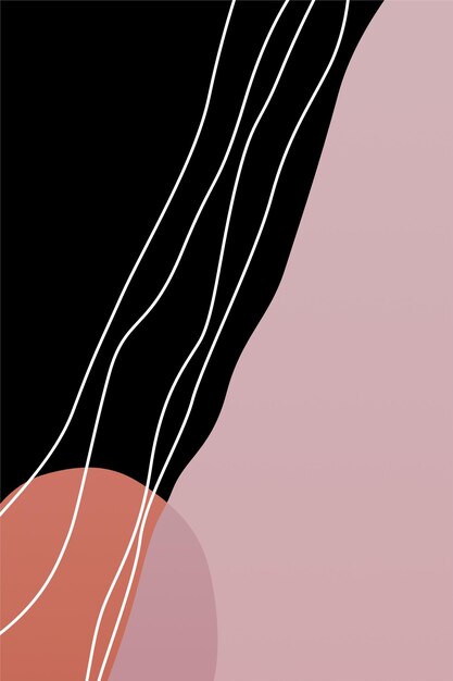 Fondo bohemio minimalista del arte de la pared
