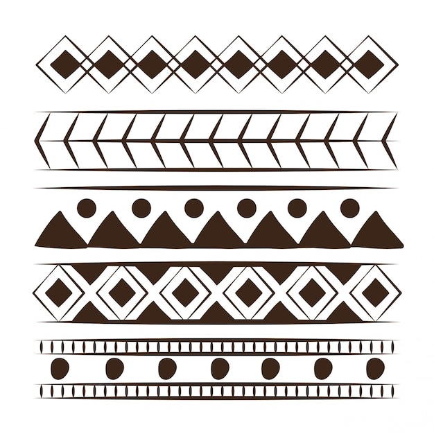 Vector fondo de boho decorativo