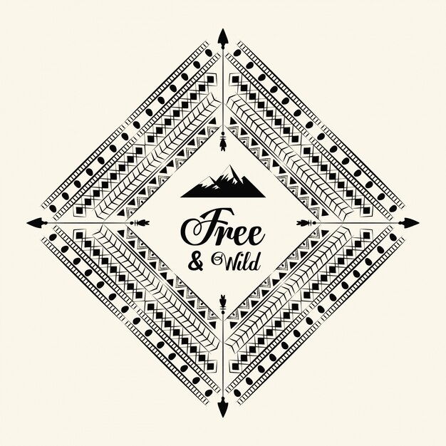 Fondo de boho decorativo
