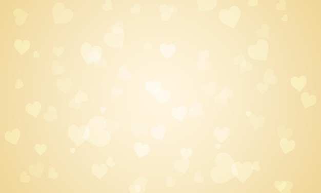 Fondo bokeh abstract vectorial con corazón para el día de San Valentín