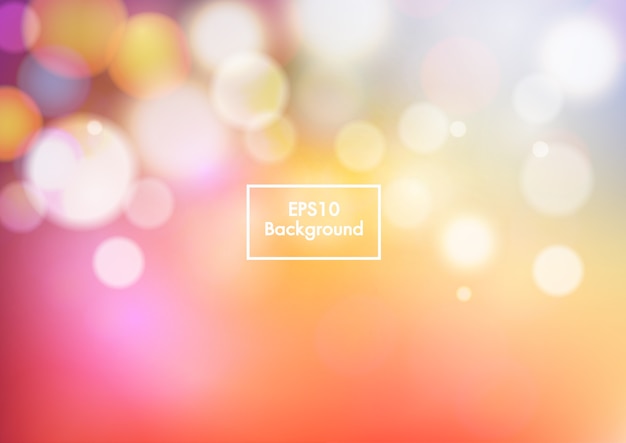 Fondo bokeh abstracto colorido borrosa