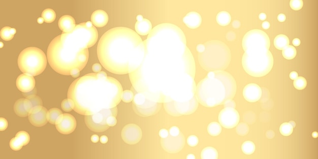 Fondo de bokeh dorado Concepto de vacaciones y fondo de celebración Fondo de bokeh claro
