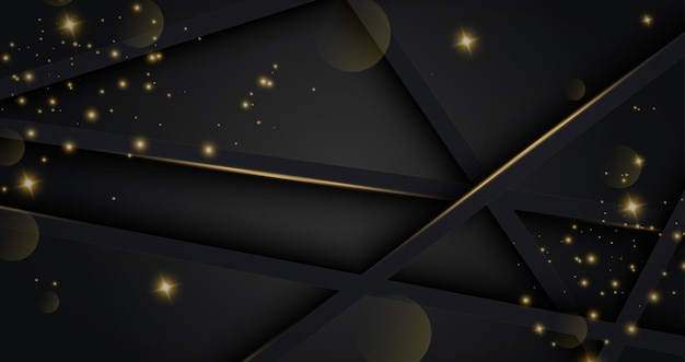 Fondo de bokeh dorado de lujo con brillo realista