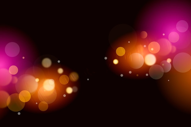 El fondo bokeh es de estilo realista