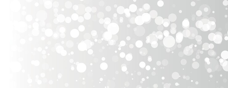 Vector un fondo bokeh con un fondo blanco suave con vectores de círculos blancos