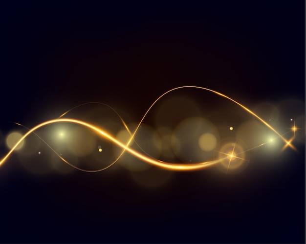Fondo bokeh con orbes de luz dorada suave en una cuadrícula transparente ideal para superposiciones y gráficos