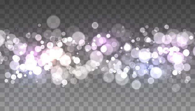Fondo bokeh con partículas de brillo Fondo brillante brillante