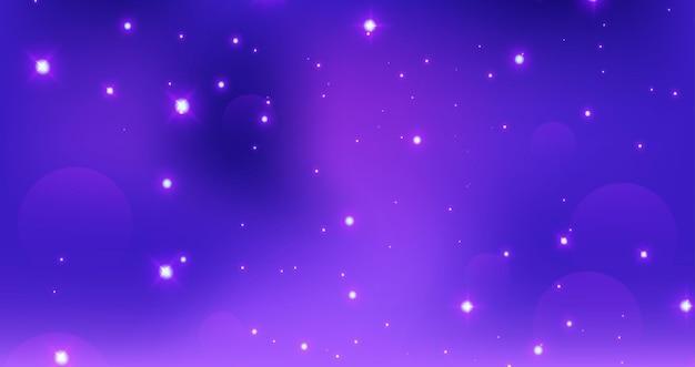 Vector fondo bokeh púrpura de lujo con brillo realista