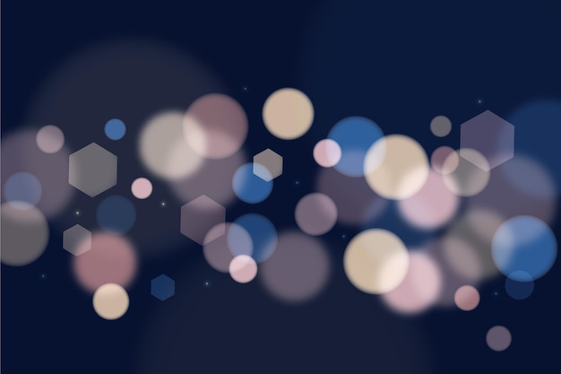 Vector fondo bokeh realista