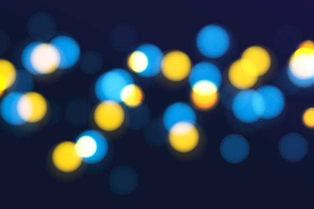 Vector fondo bokeh realista